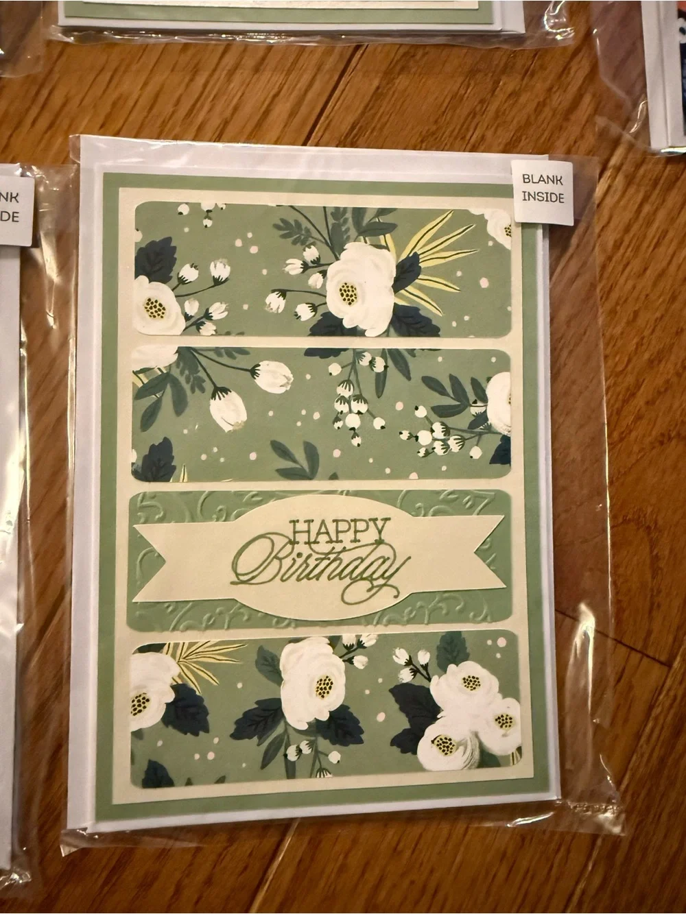 🌿 Handmade Floral Birthday Cards – Blank Inside – Elegant & One of a Kind